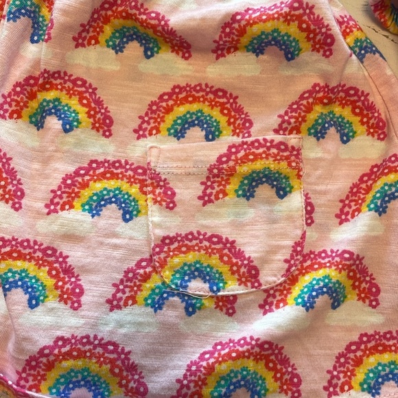 Hatley Baby 3-6 mo. Pink Dress with Rainbow and Floral Design - Picture 3 of 4